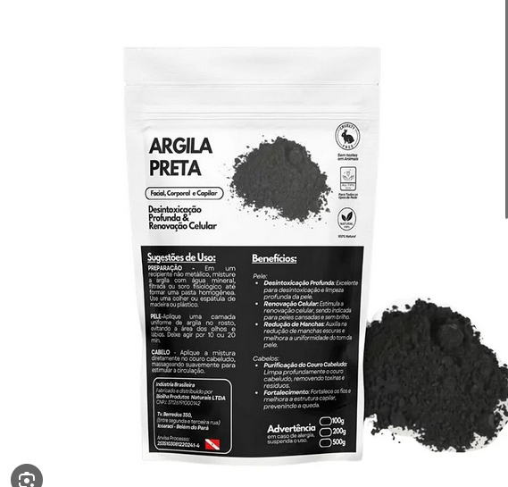 ARGILA EM PO PRETA